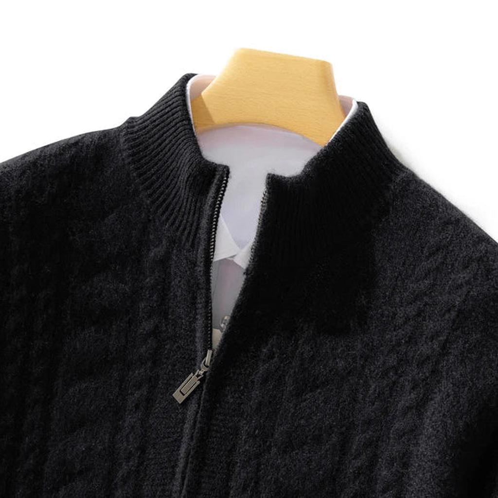 Sonja-Luise | Cardigan in Kaschmir-Optik mit Zopfmuster