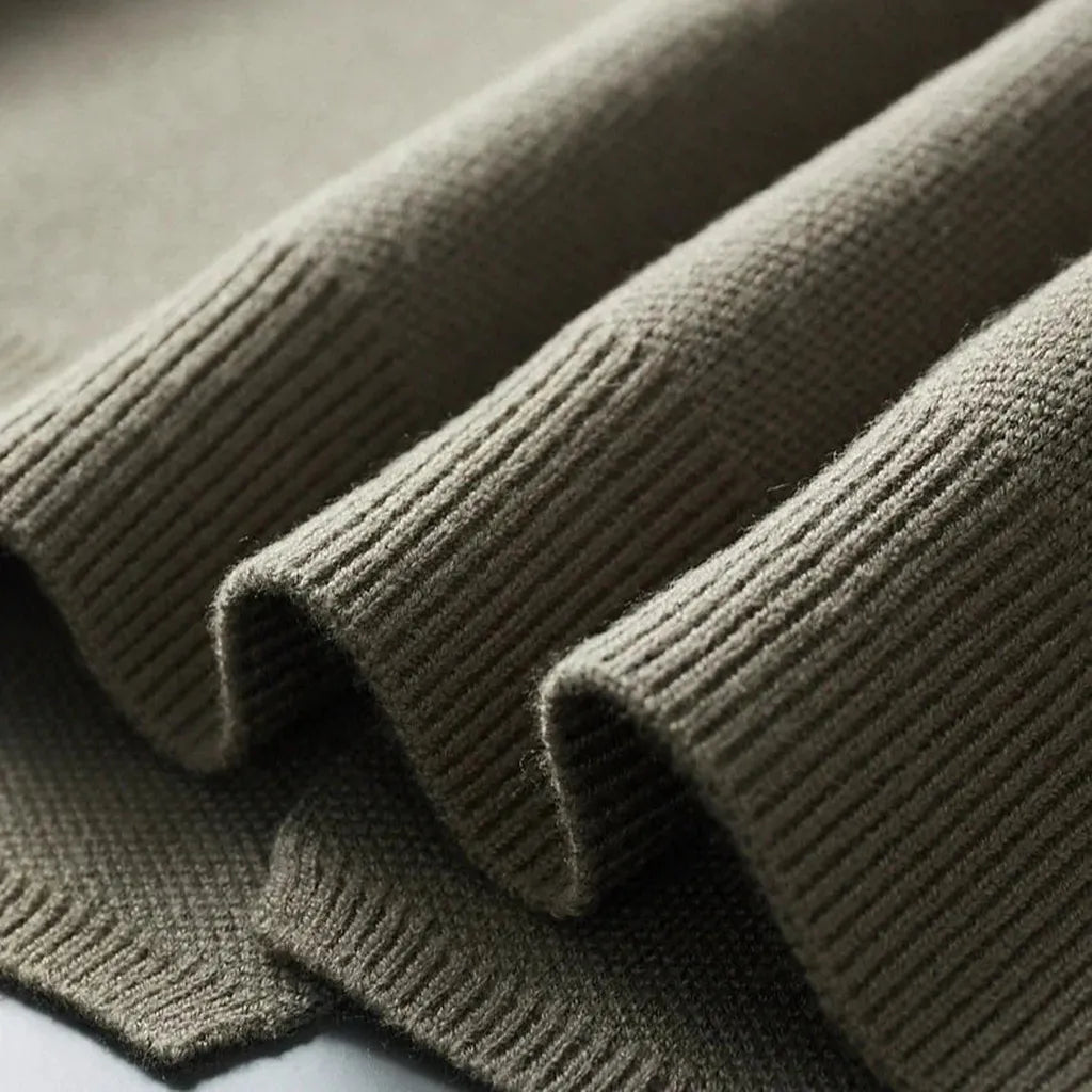 Lore-Luise | Cardigan in Kaschmir-Optik mit gestreiften Ärmeln