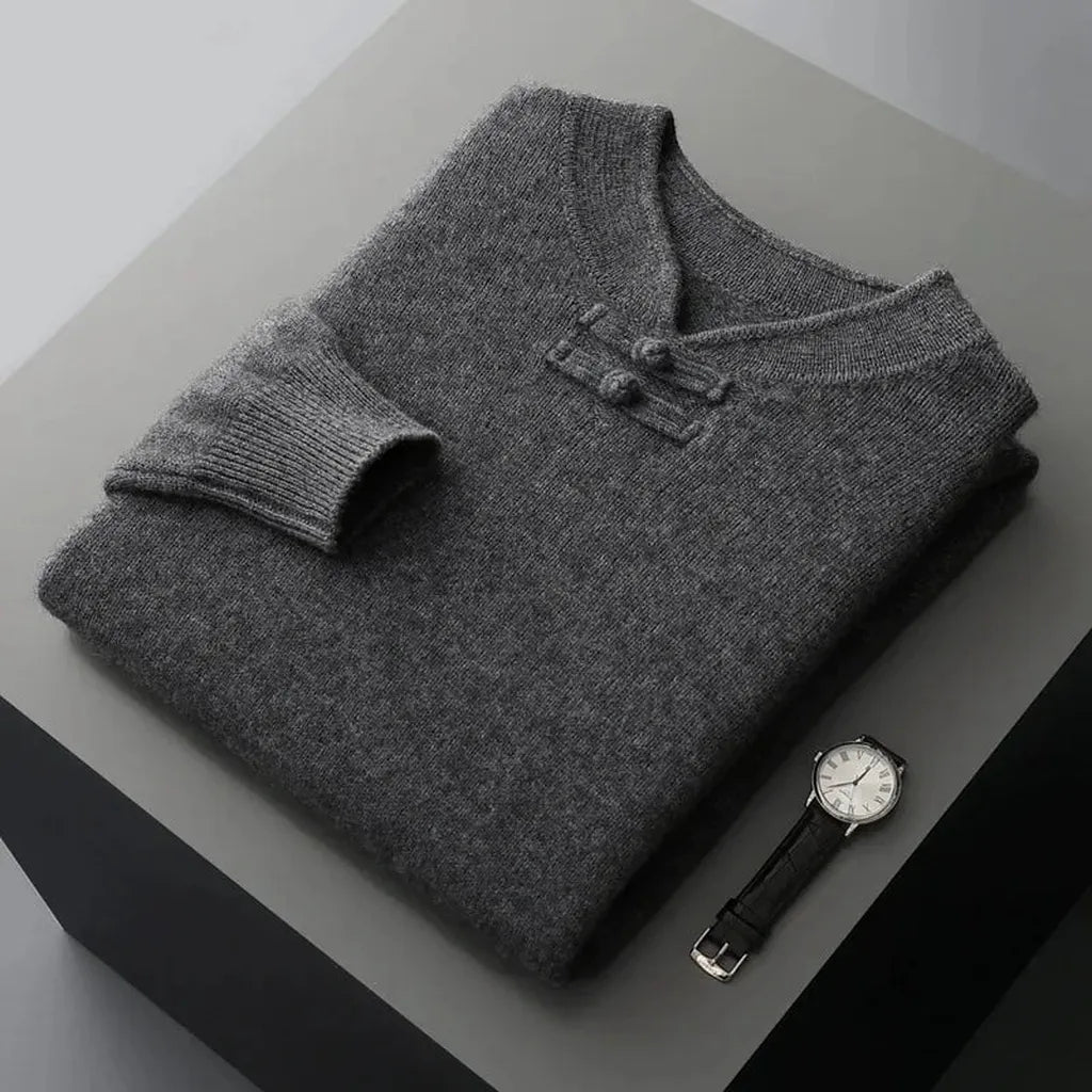 Regina-Luise | Pullover in Kaschmir-Optik mit Stehkragen