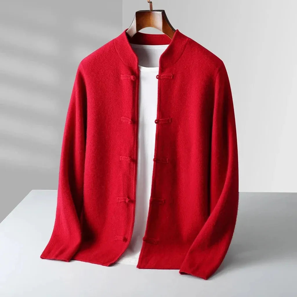 Franka-Marie | Cardigan in Kaschmir-Optik im klassischen Schnitt