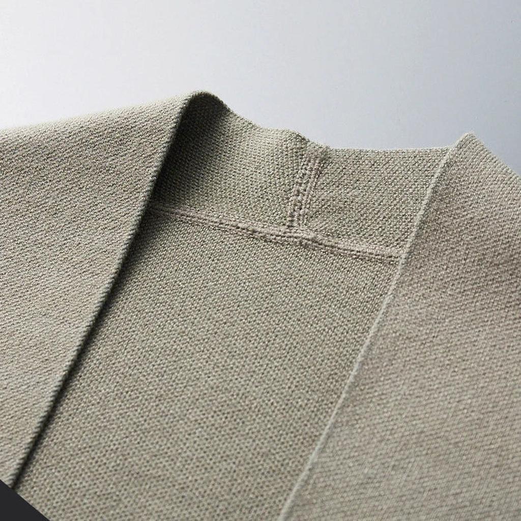 Lore-Luise | Cardigan in Kaschmir-Optik mit gestreiften Ärmeln