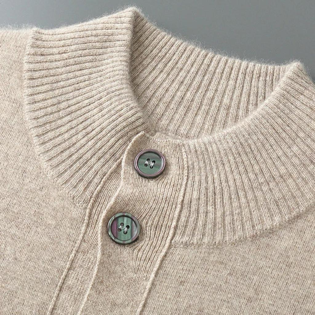 Kerstin-Luise | Cardigan in Kaschmir-Optik mit Knopfleiste