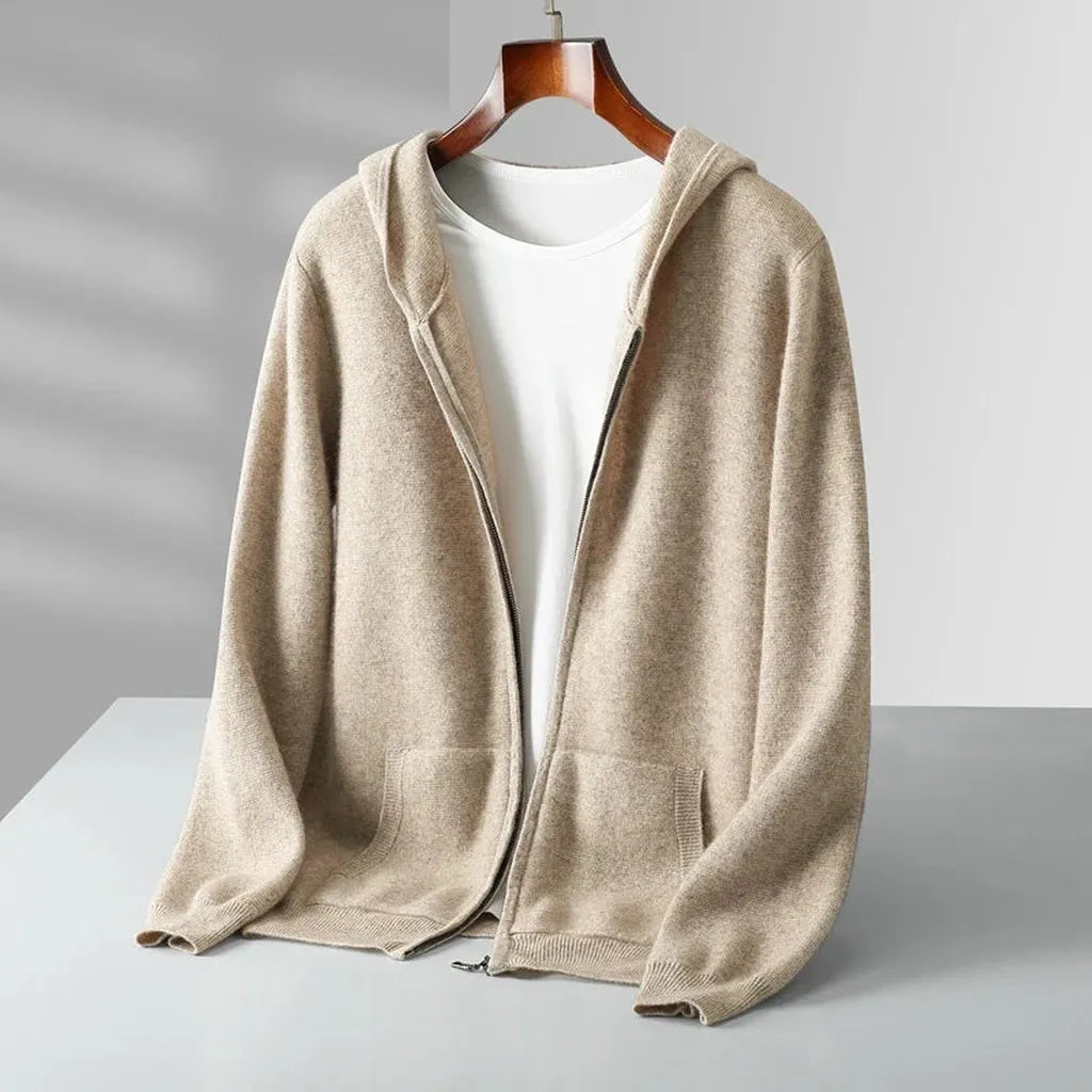 Sabine-Marie | Zip-Hoodie in Kaschmir-Optik