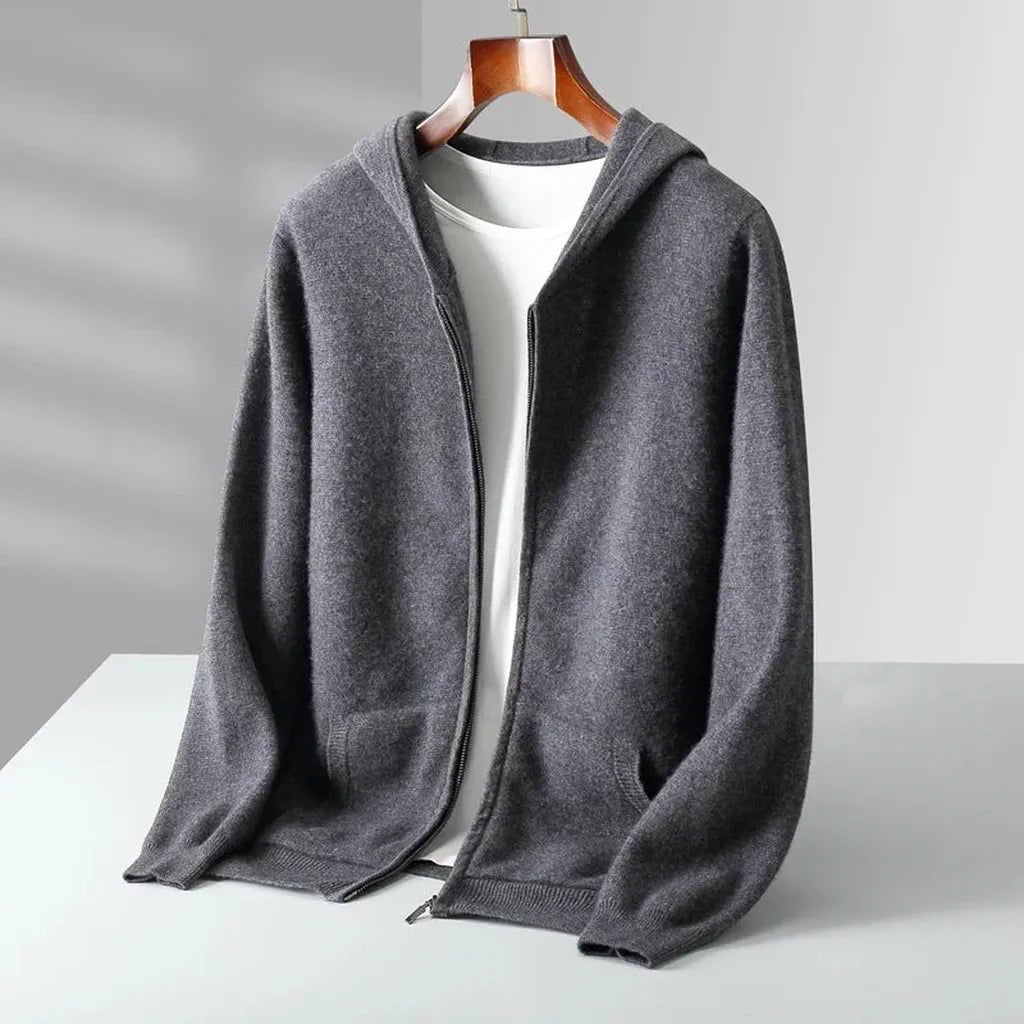 Sabine-Marie | Zip-Hoodie in Kaschmir-Optik