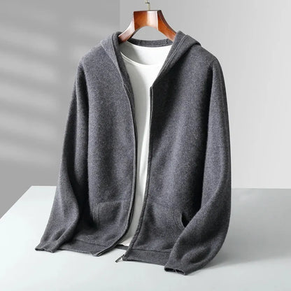 Sabine-Marie | Zip-Hoodie in Kaschmir-Optik