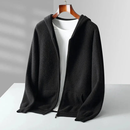 Sabine-Marie | Zip-Hoodie in Kaschmir-Optik