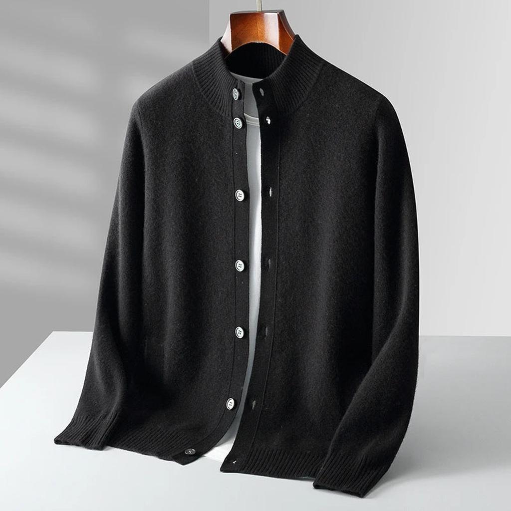 Kerstin-Luise | Cardigan in Kaschmir-Optik mit Knopfleiste