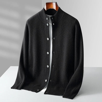 Kerstin-Luise | Cardigan in Kaschmir-Optik mit Knopfleiste