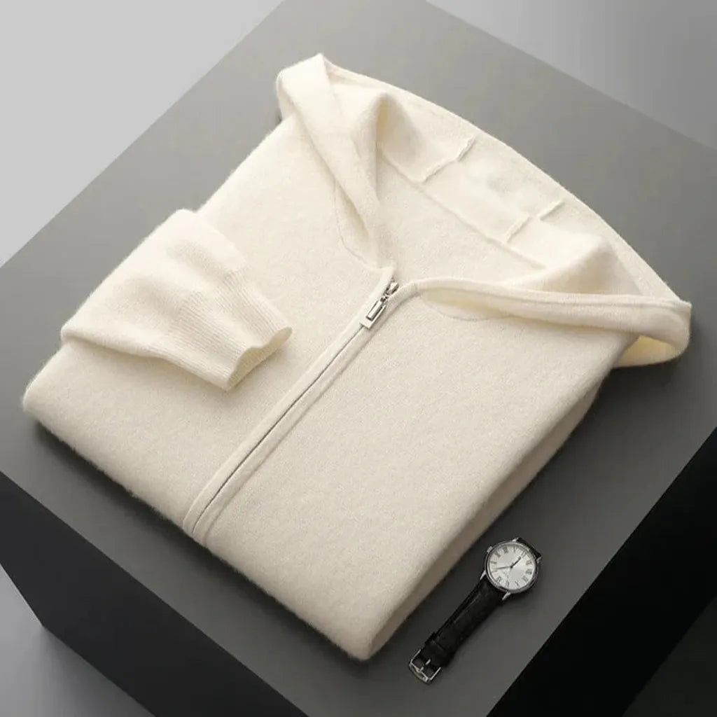 Sabine-Marie | Zip-Hoodie in Kaschmir-Optik
