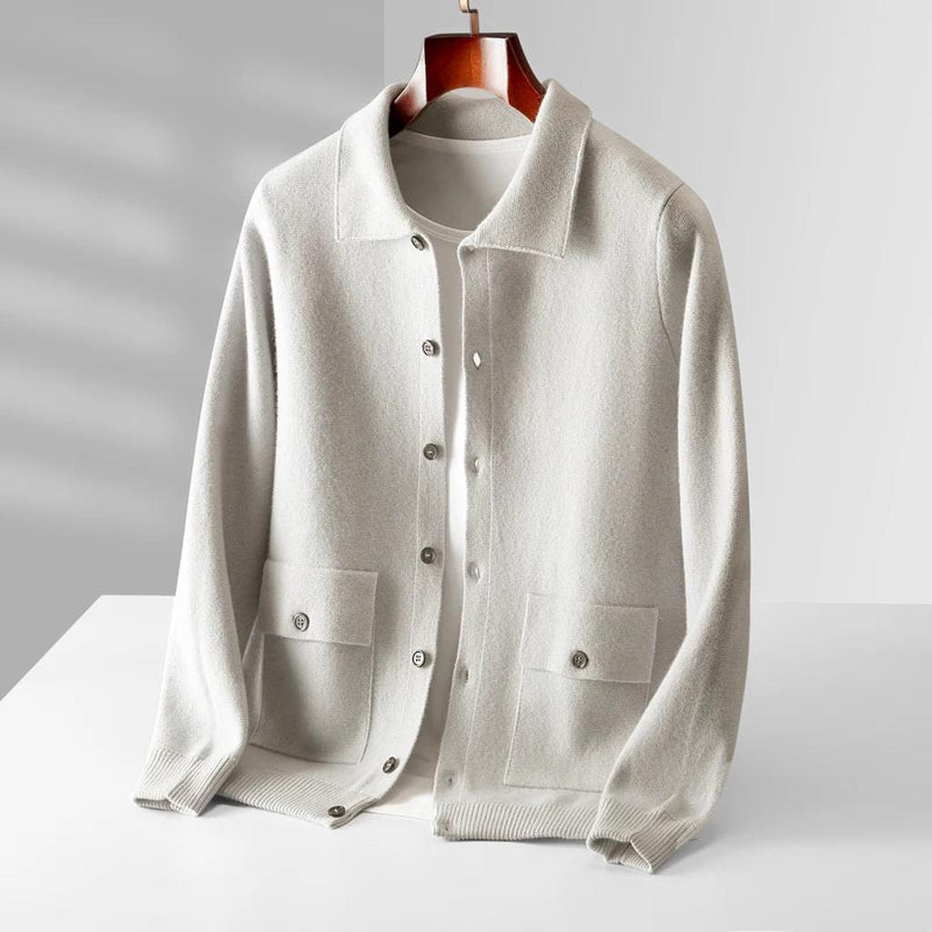 Nina-Luise | Cardigan in Kaschmir-Optik mit zwei Taschen