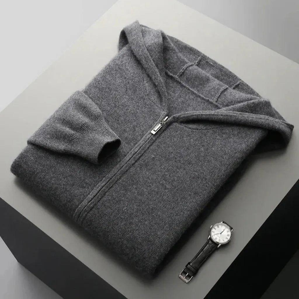 Sabine-Marie | Zip-Hoodie in Kaschmir-Optik