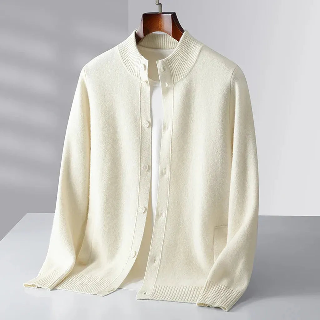 Kerstin-Luise | Cardigan in Kaschmir-Optik mit Knopfleiste