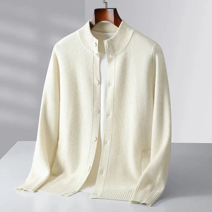 Kerstin-Luise | Cardigan in Kaschmir-Optik mit Knopfleiste