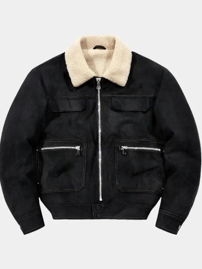 Wolfram | Camelfarbene Jacke mit Teddykragen