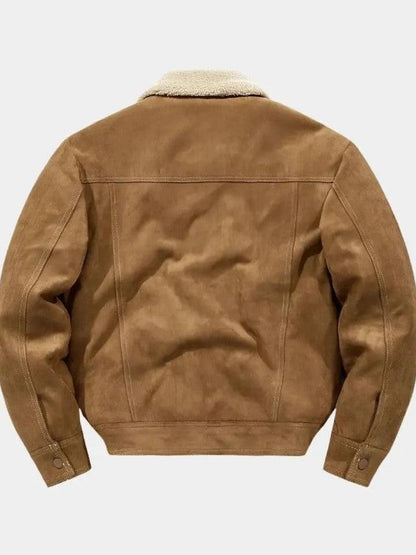Wolfram | Camelfarbene Jacke mit Teddykragen