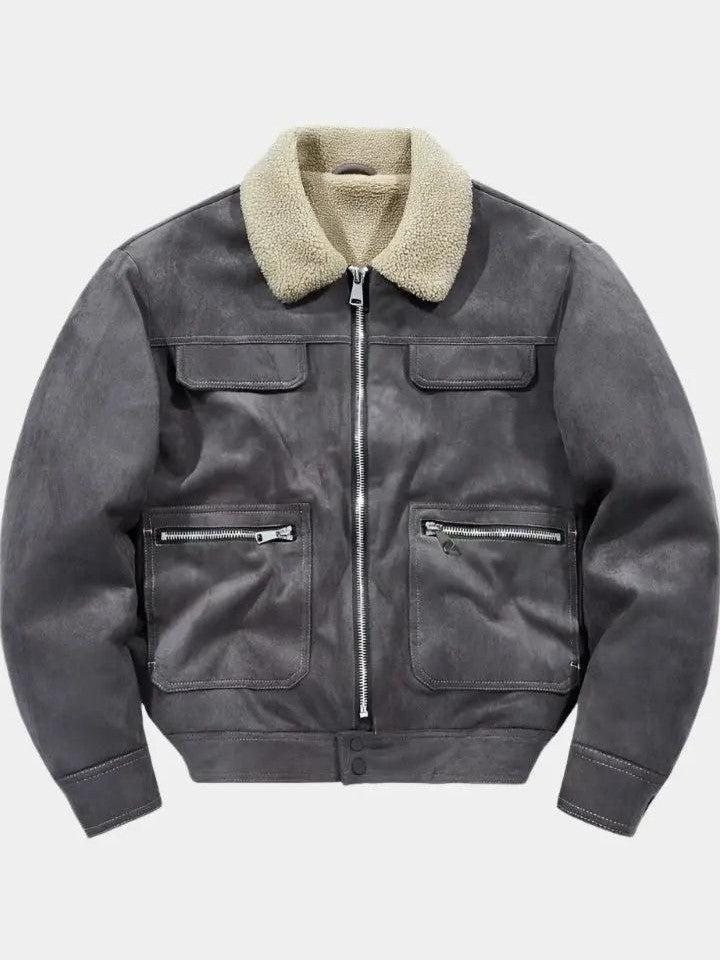 Wolfram | Camelfarbene Jacke mit Teddykragen