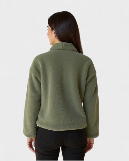 Selina | Senfgelbe Fleecejacke