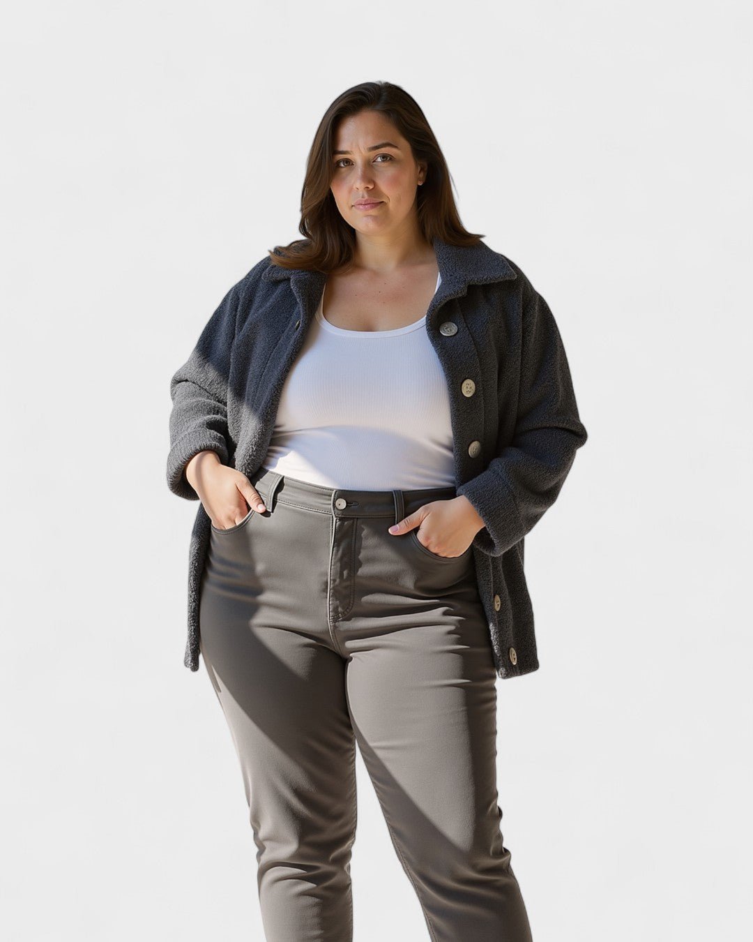Selina | Senfgelbe Fleecejacke