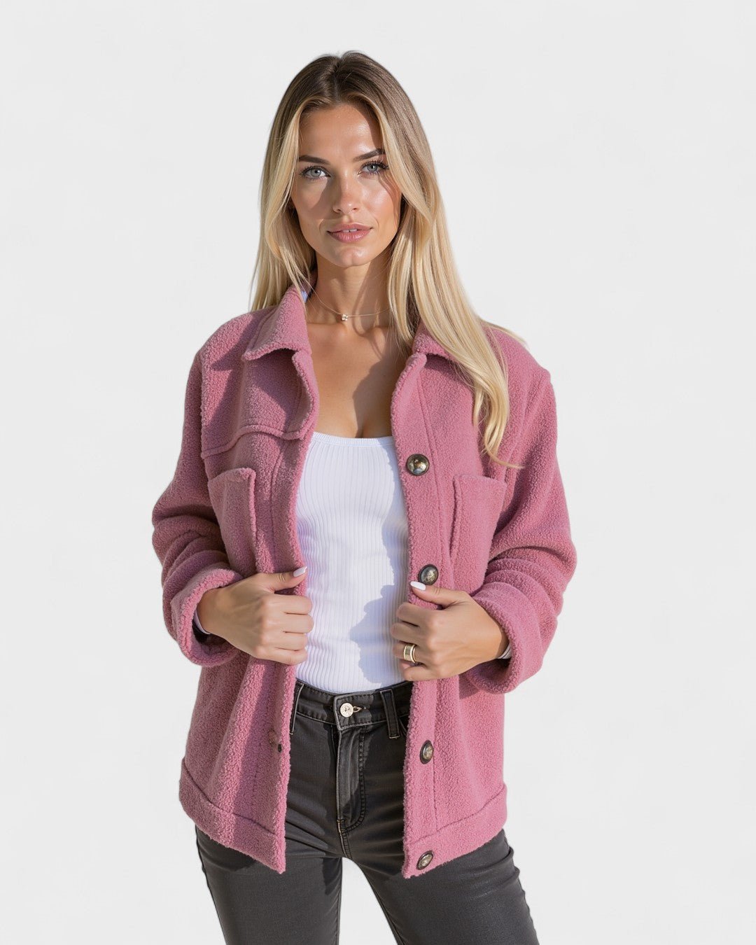 Selina | Senfgelbe Fleecejacke