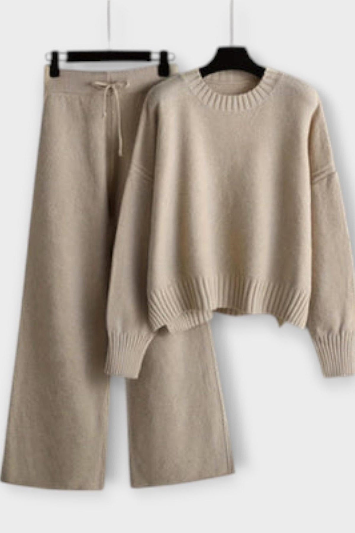 Shelley | Rollkragen-Strickpullover & Hose Set