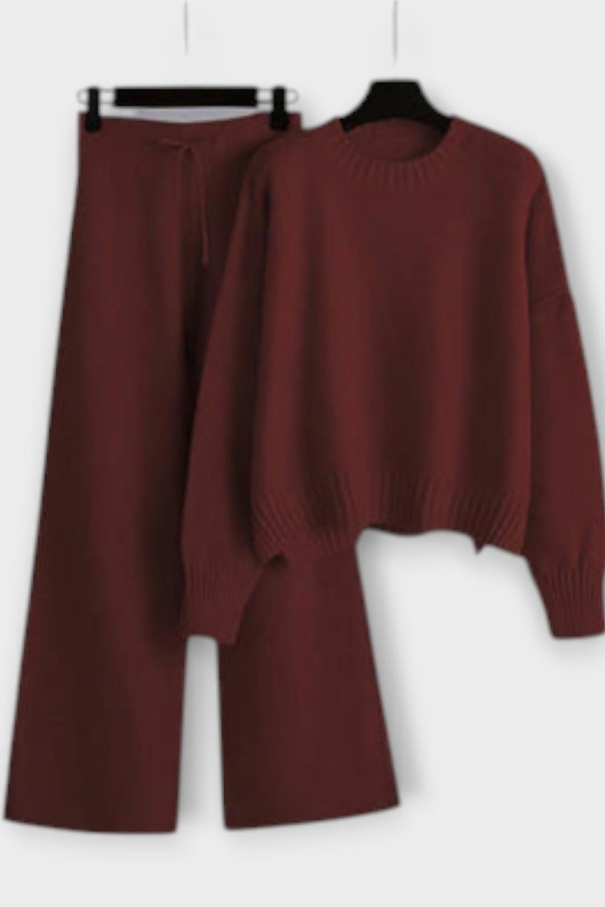 Shelley | Rollkragen-Strickpullover & Hose Set