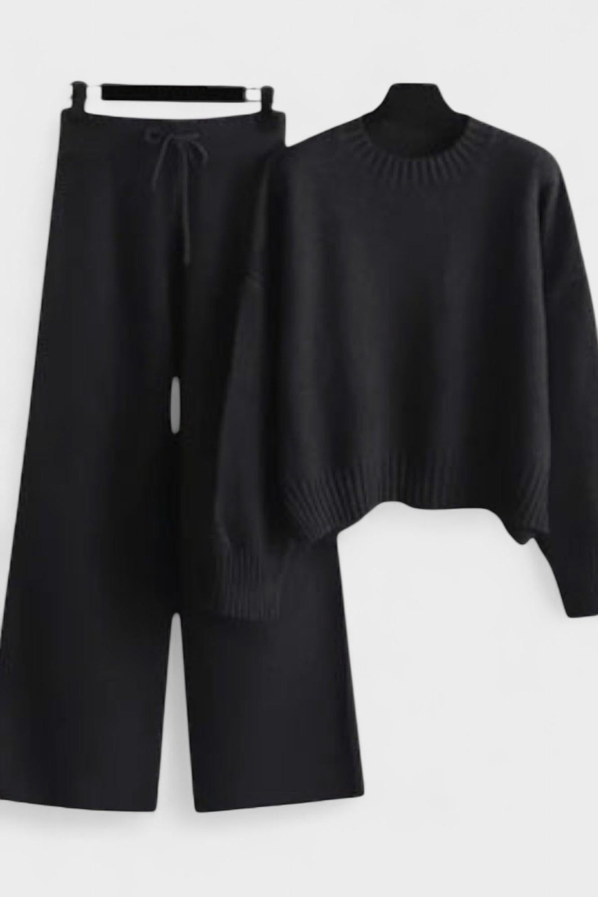 Shelley | Rollkragen-Strickpullover & Hose Set