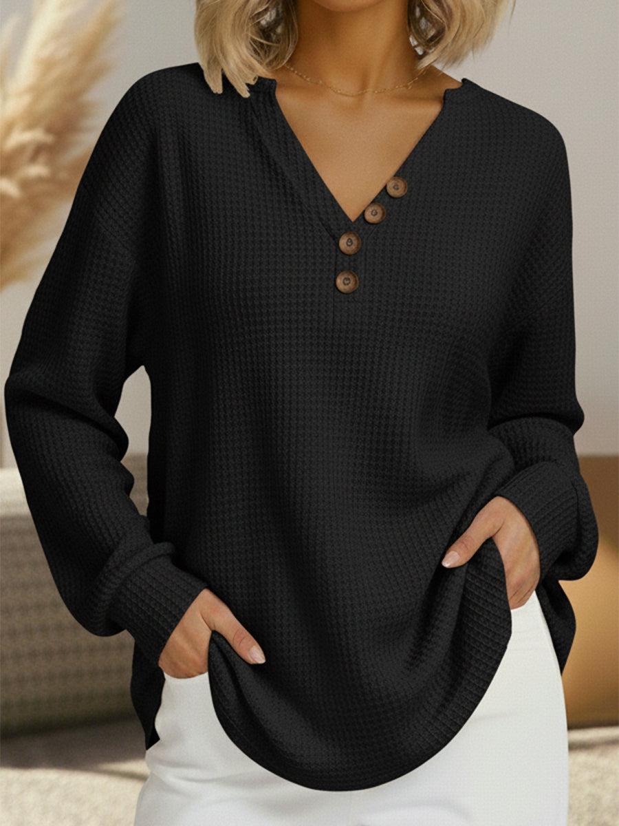 Wilma | Schlichter Pullover mit V-Ausschnitt