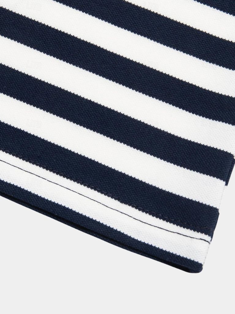 Simon | Dunkelblau gestreiftes Poloshirt