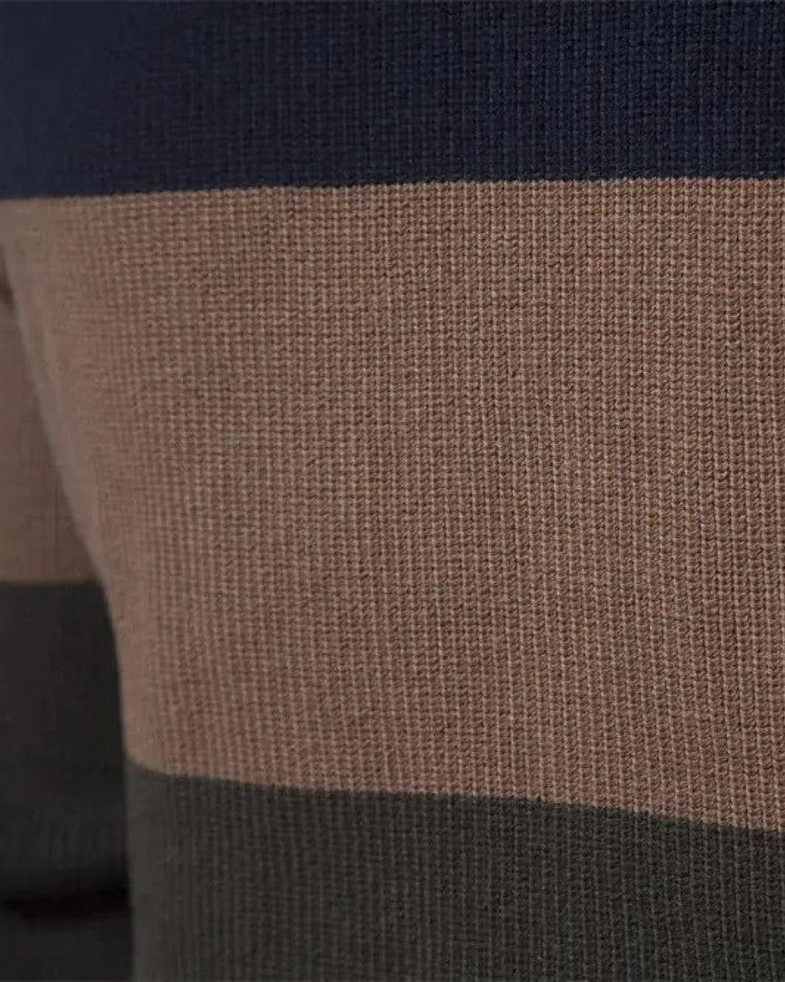 Simon | Colorblock-Strickjacke mit Reißverschluss