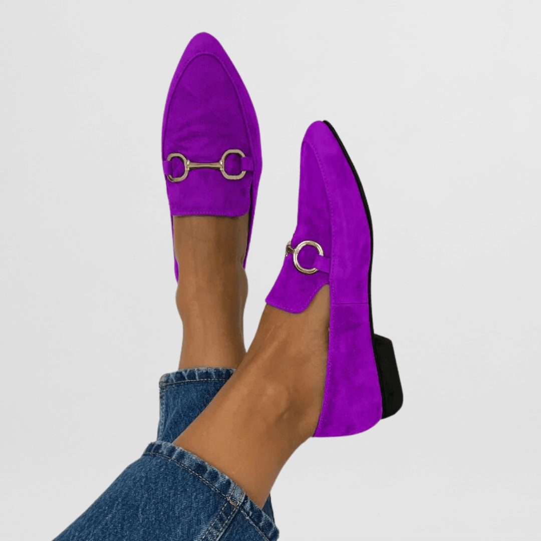 Sophie | Grüner Loafer mit Metallspange
