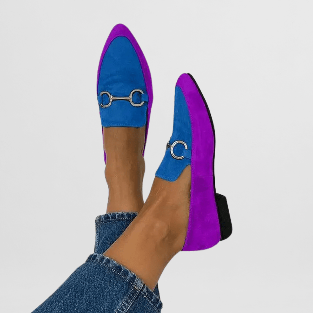 Sophie | Grüner Loafer mit Metallspange