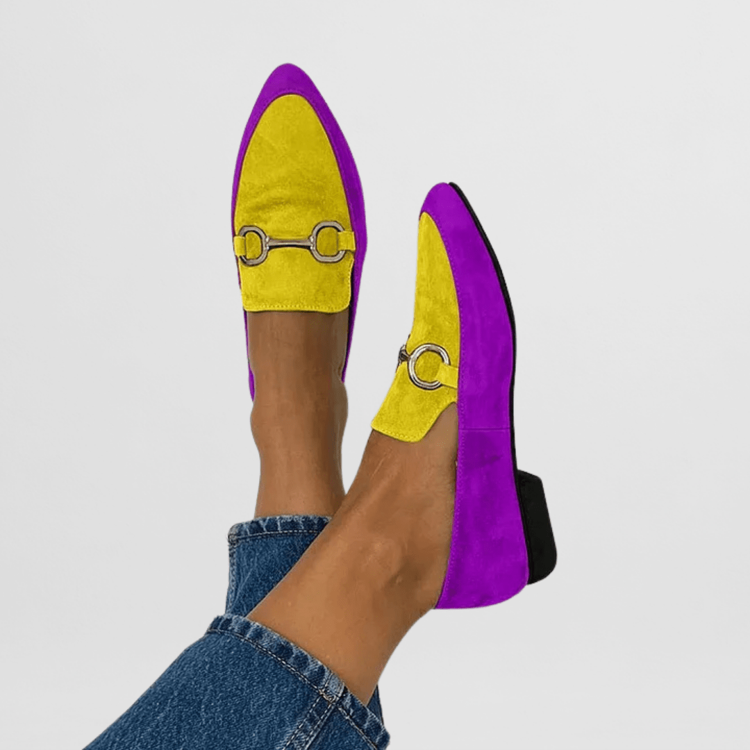 Sophie | Grüner Loafer mit Metallspange