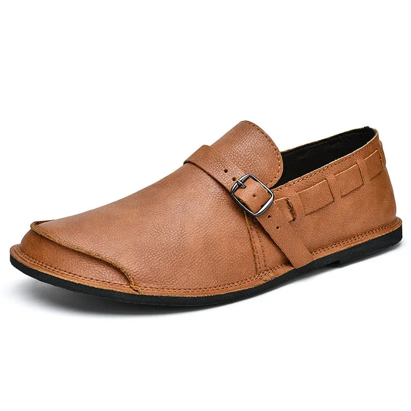 Johannes | Loafer in Lederoptik mit Schnalle