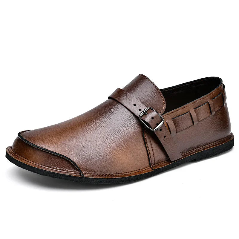 Johannes | Loafer in Lederoptik mit Schnalle