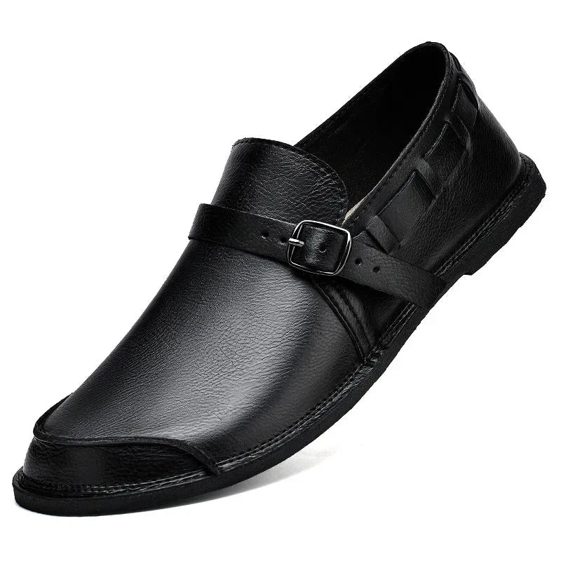 Johannes | Loafer in Lederoptik mit Schnalle