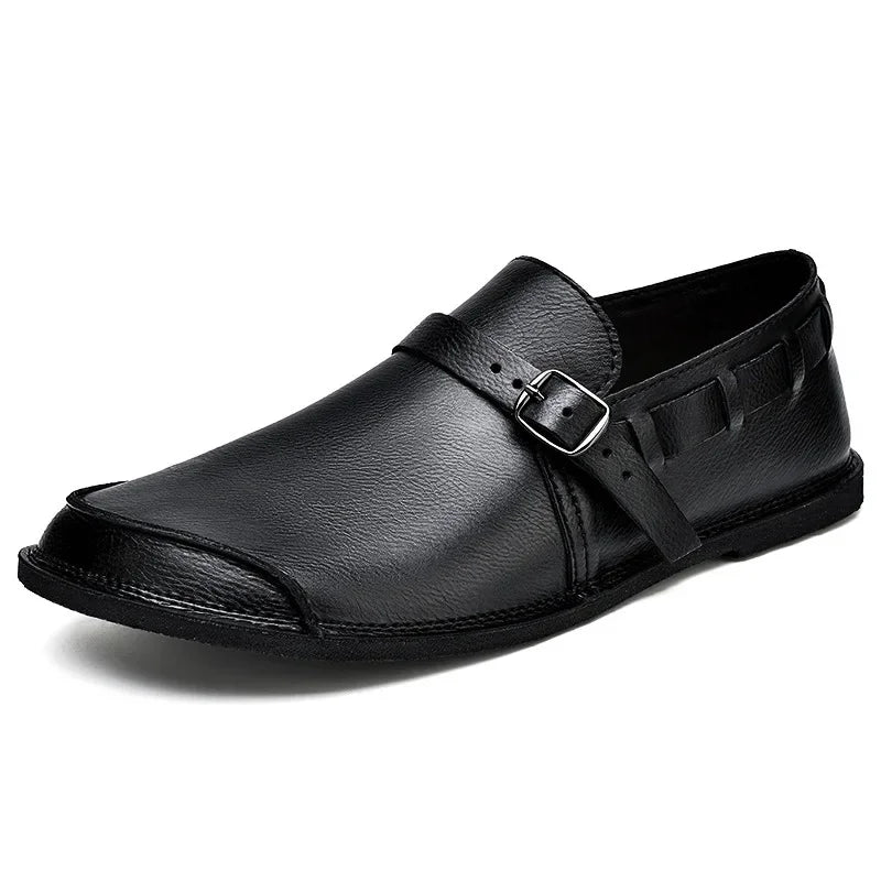 Johannes | Loafer in Lederoptik mit Schnalle