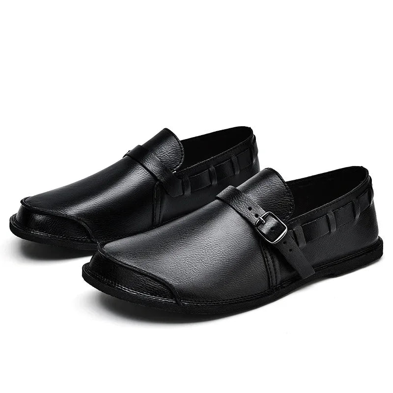Johannes | Loafer in Lederoptik mit Schnalle