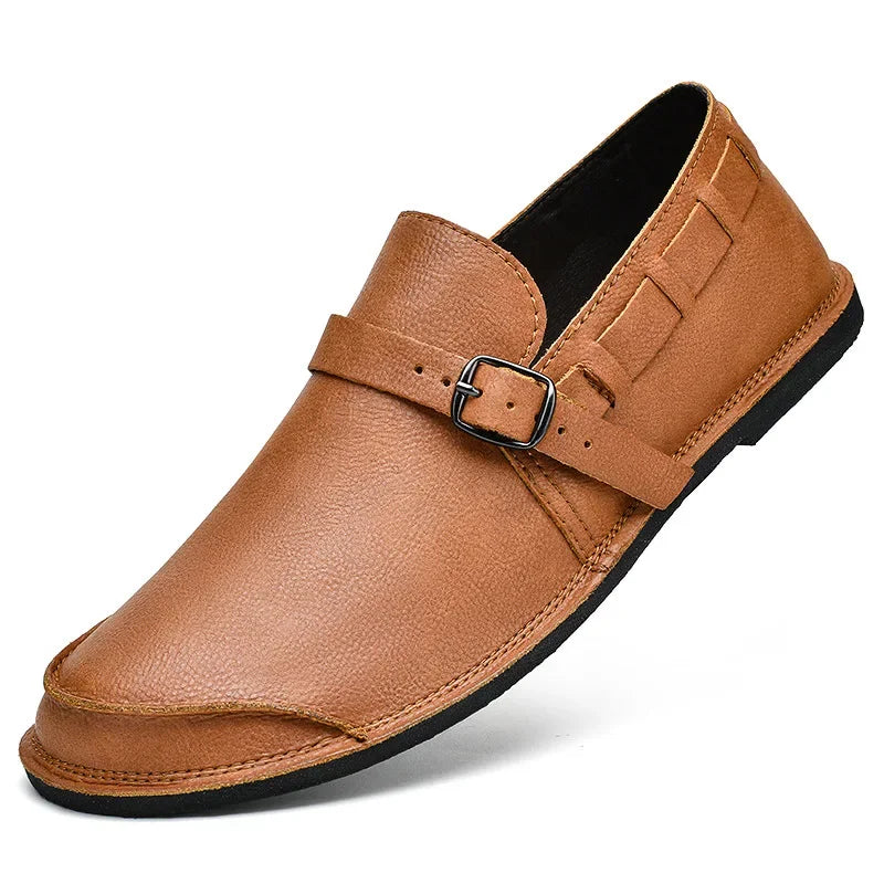Johannes | Loafer in Lederoptik mit Schnalle