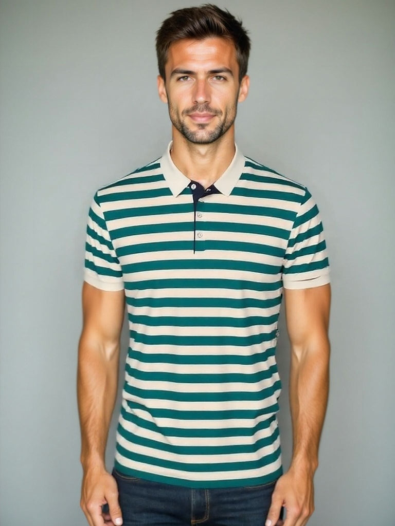 Hans-Jürgen | Gestreiftes Sommer-Poloshirt