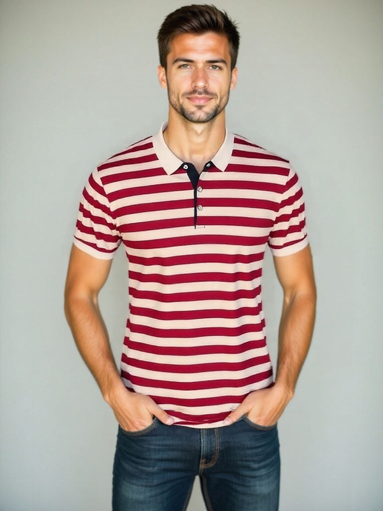 Hans-Jürgen | Gestreiftes Sommer-Poloshirt