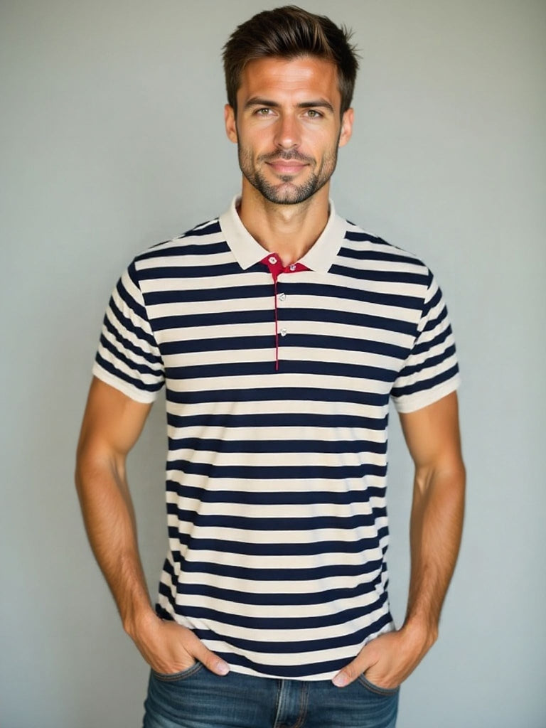 Hans-Jürgen | Gestreiftes Sommer-Poloshirt