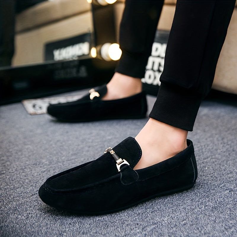 Martin | Rote Business-Loafer in Veloursoptik