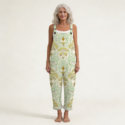 Vera | Latzhose mit Jugendstil-Muster und Bienen