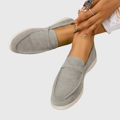 Thea | Taupefarbener Freizeit-Loafer