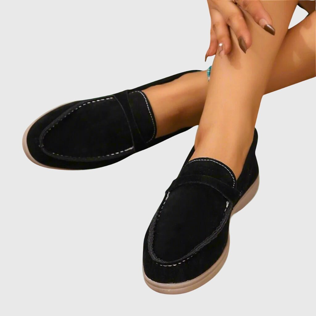 Thea | Taupefarbener Freizeit-Loafer