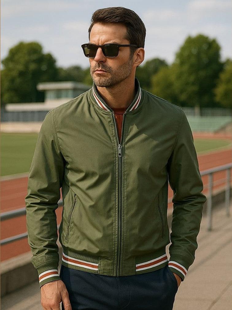 Theo | Olivgrüne Bomberjacke