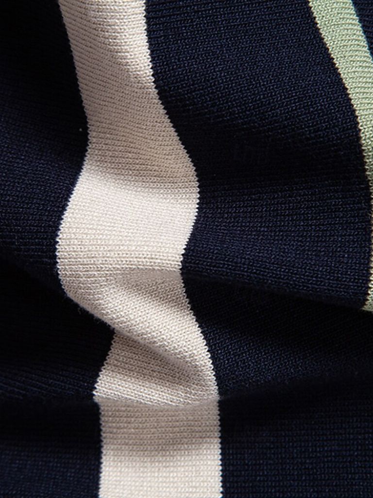 Hans-Dieter | Retro-Poloshirt mit Längsstreifen