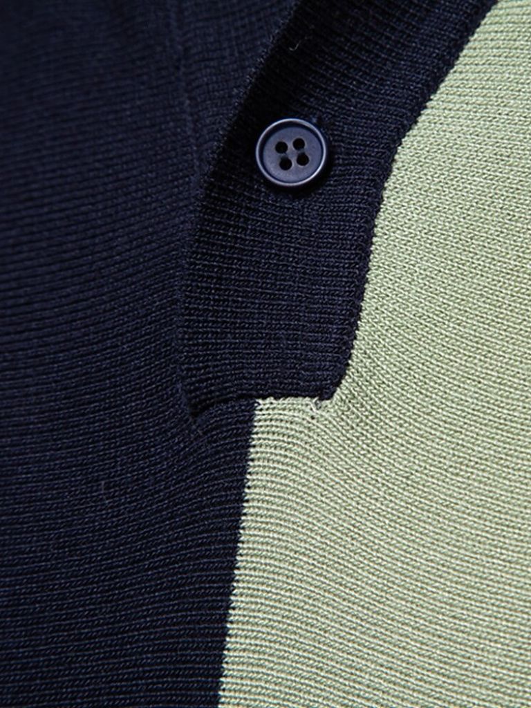 Hans-Dieter | Retro-Poloshirt mit Längsstreifen