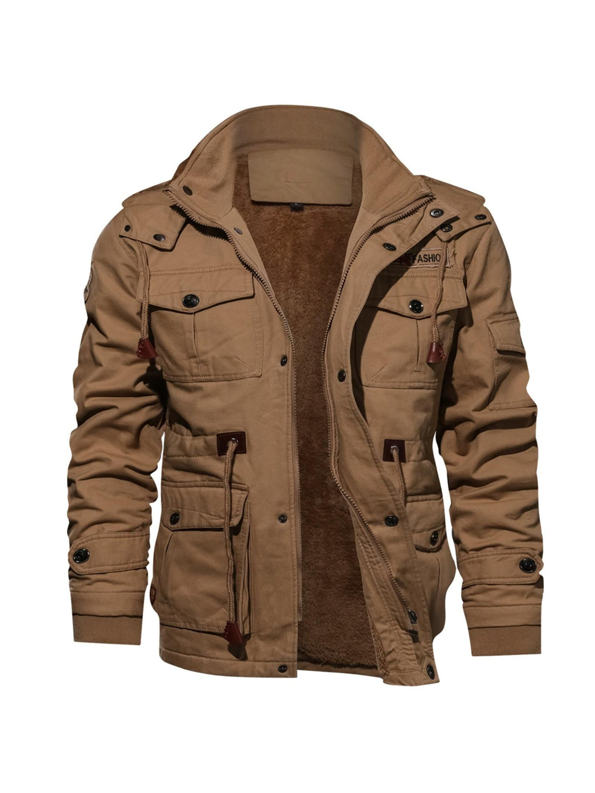 Hans-Werner | Schwarze Winterjacke mit Kapuze