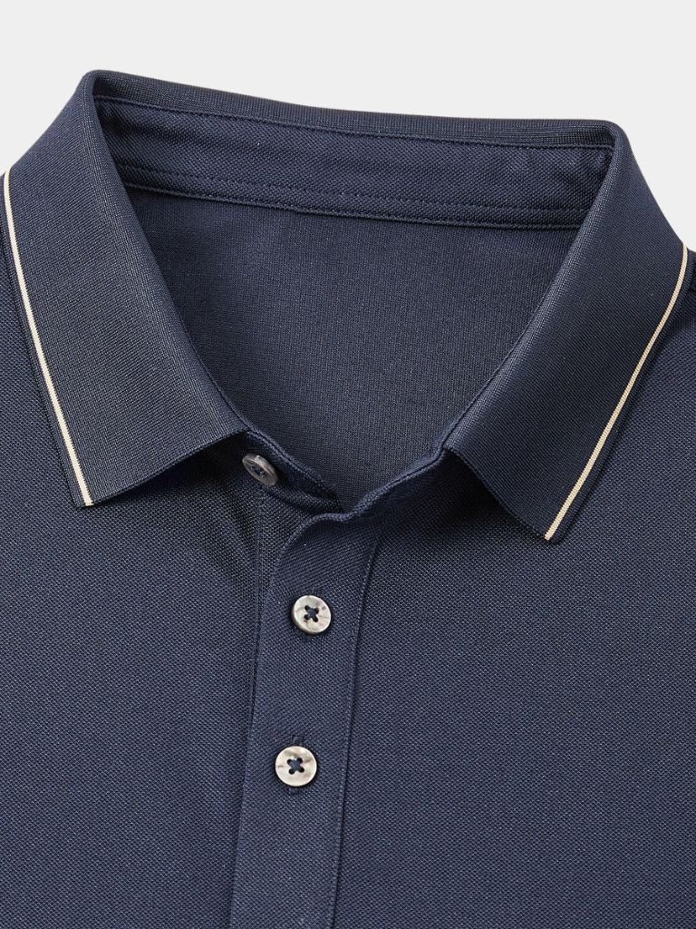 Franz-Josef | Klassisches dunkelblaues Poloshirt